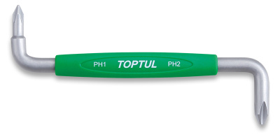 Отвертка крестовая двухсторонняя PH1xPH2 TOPTUL FBKA0102 Отвертка крестовая двухсторонняя PH1xPH2 TOPTUL FBKA0102