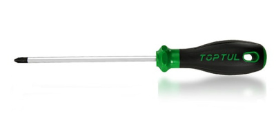 Отвертка крестовая PH2x100 мм серии Pro-Plus TOPTUL FBAF0210 Отвертка крестовая PH2x100 мм серии Pro-Plus TOPTUL FBAF0210